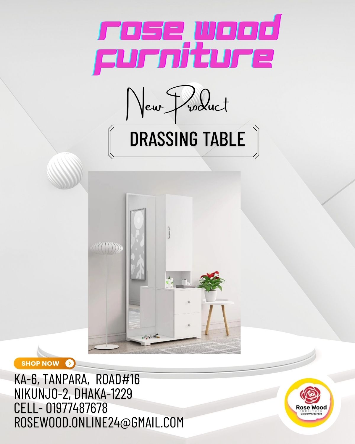 Drassing Table malamain bord
